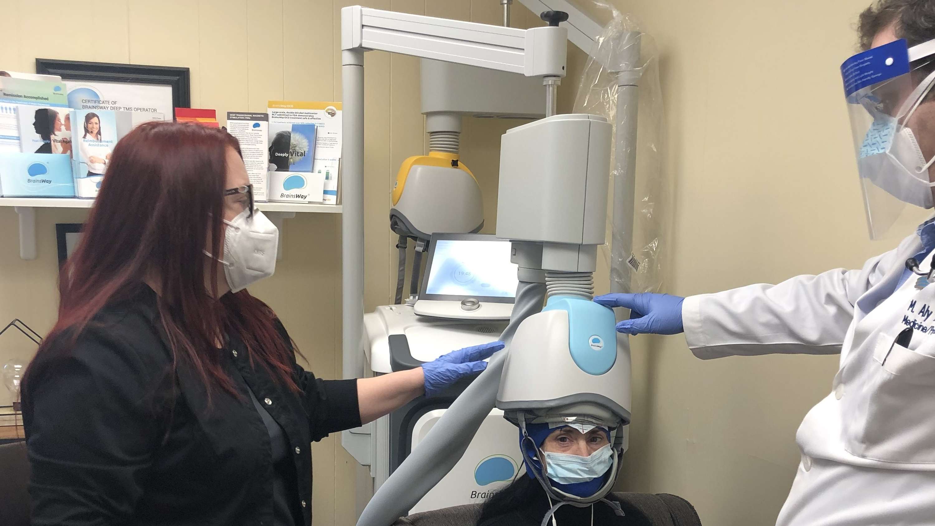 We continue to offer Deep Transcranial Magnetic stimulation to our patients to help with depression and anxiety and OCD during these times of National crisis